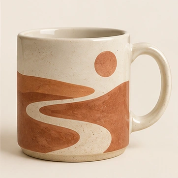Terracotta Trail Mug, Terracotta painted stoneware